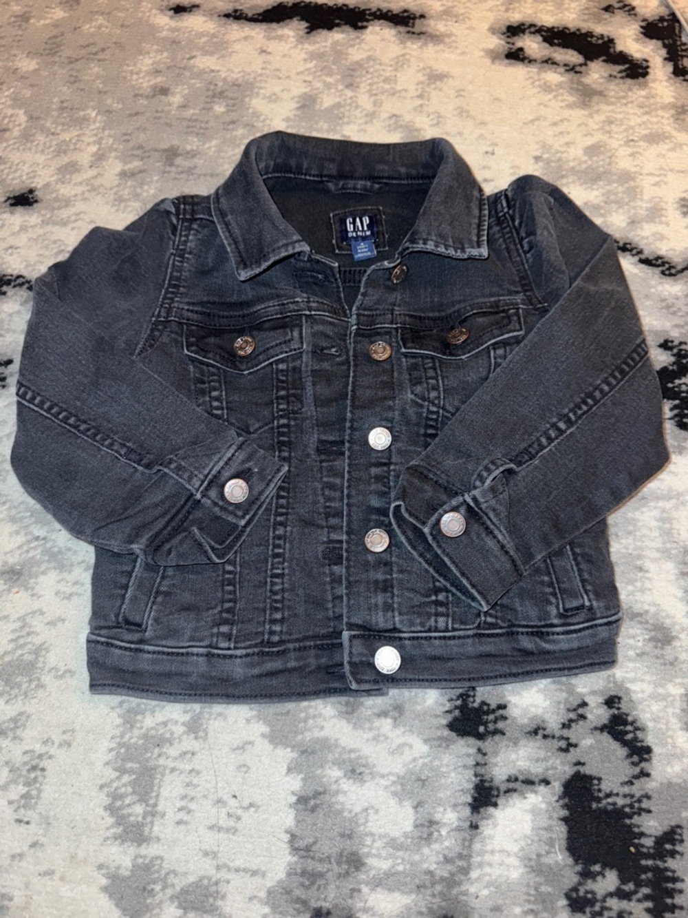GAP Kids Charcoal Black Denim Jacket